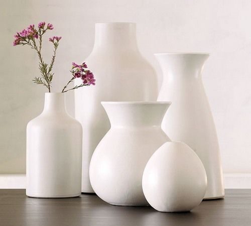 Декоративные вазы из камня и фарфора ручной работы