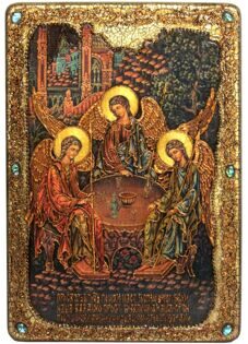 Большая подарочная икона "Троица"