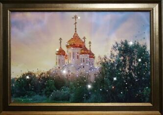 Картина с кристаллами "В лучах солнца"